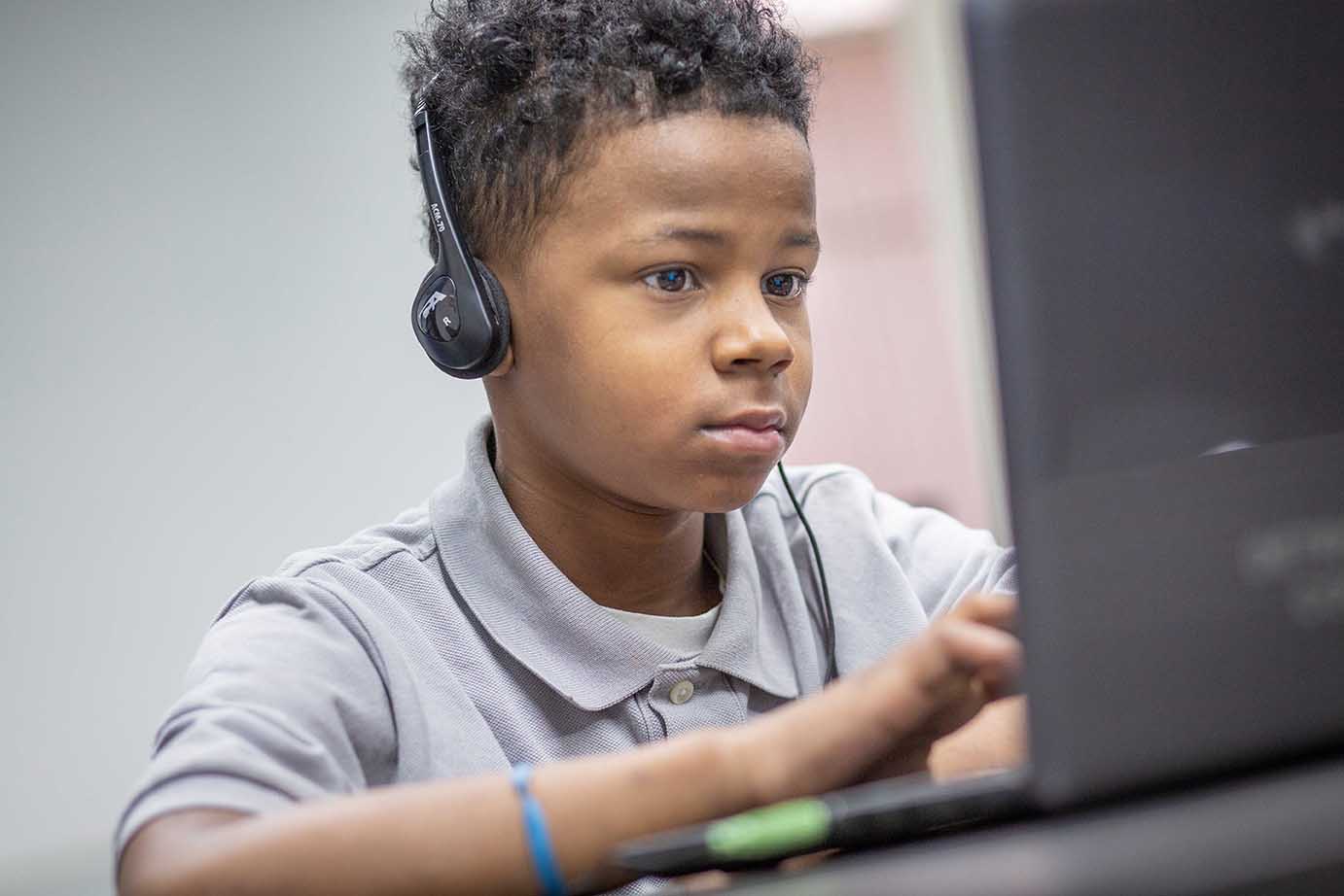  Boy on computer
